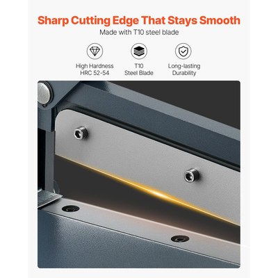 Ψαλίδι λαμαρίνας VEVOR με γκιλοτίνα, χειροκίνητο ψαλίδι πλάκας 305 mm, βαρέως τύπου εργαλείο κοπής μεταλλικών πλακών, με συμπαγές ατσάλινο πλαίσιο, υψηλής ακρίβειας, για κοπή πλακετών PCB, αλουμινίου, χάλυβα, χαλκού, πλαστικού