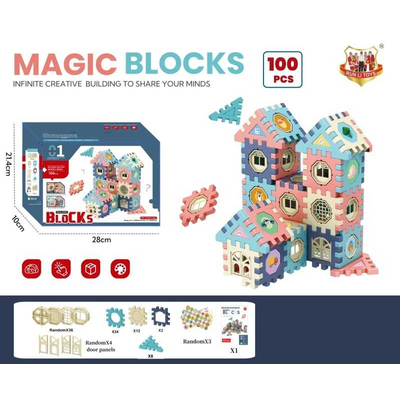 Σετ κατασκευών DIY με τουβλάκια - 2067 - 100pcs - 917490