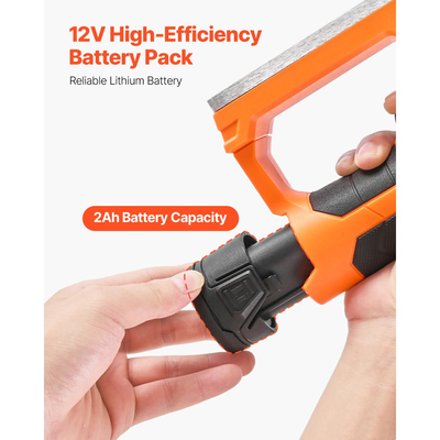 Μπαταρία ιόντων λιθίου VEVOR, 12V 2Ah, Φορητή μπαταρία λιθίου αντικατάστασης, με προσαρμογέα γενικής χρήσης, εύκολη στη μεταφορά, συμβατή με διασυνδέσεις Makita, Ασύρματη ηλεκτρική πλάνη χειρός VEVOR, 1 τεμάχιο