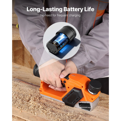 Μπαταρία ιόντων λιθίου VEVOR, 12V 2Ah, Φορητή μπαταρία λιθίου αντικατάστασης, με προσαρμογέα γενικής χρήσης, εύκολη στη μεταφορά, συμβατή με διασυνδέσεις Makita, Ασύρματη ηλεκτρική πλάνη χειρός VEVOR, 1 τεμάχιο