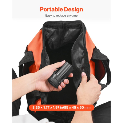 Μπαταρία ιόντων λιθίου VEVOR, 12V 2Ah, Φορητή μπαταρία λιθίου αντικατάστασης, με προσαρμογέα γενικής χρήσης, εύκολη στη μεταφορά, συμβατή με διασυνδέσεις Makita, Ασύρματη ηλεκτρική πλάνη χειρός VEVOR, 1 τεμάχιο