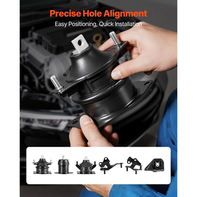 Κιτ αντικατάστασης βάσης κινητήρα και κιβωτίου ταχυτήτων VEVOR, σετ 6 τεμαχίων, συμβατό με Honda Accord 2.4L L4 2003–2007, αντικατάσταση κωδικού γνήσιου κωδικού A4526HY, A4517, A4516, A4510, A4509, A4542, ασφαλής στήριξη