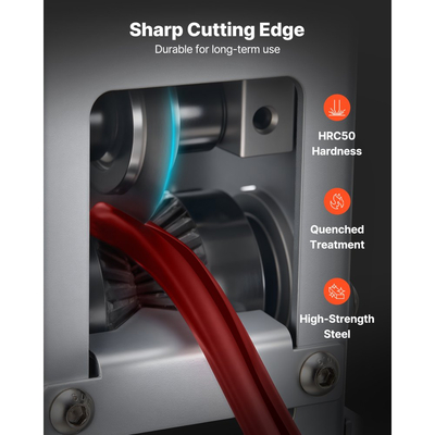 Χειροκίνητη μηχανή απογύμνωσης καλωδίων VEVOR, 1,5-30 mm, Εργαλείο απογύμνωσης καλωδίων χαλκού, Λειτουργίες με χειροκίνητη μανιβέλα ή τρυπάνι, Μηχανή απογύμνωσης καλωδίων Q235 βαρέως τύπου, Εύκολη στη χρήση, για ανακύκλωση απορριμμάτων χαλκού