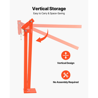 Εξολκέας στύλων φράχτη VEVOR 91,4 cm, βαρέως τύπου με πλάκα εξολκέα και αλυσίδα ανύψωσης 119 cm, εργαλείο αφαίρεσης στύλων φράχτη T που εξοικονομεί εργασία για στρογγυλούς στύλους φράχτη, στύλους πινακίδων και κορμούς δέντρων