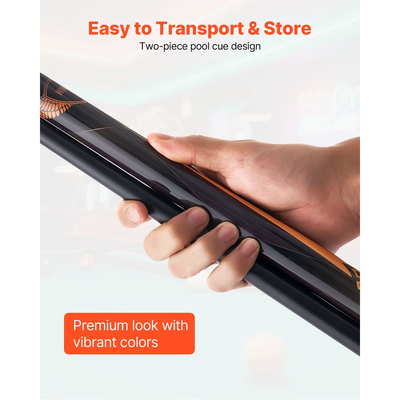 Στέκα πισίνας VEVOR, 1 τεμάχιο μπαστούνι πισίνας, 1473,2 χιλ. & 538 γρ. από καναδικό ξύλο σφενδάμου, μπαστούνι πισίνας μπιλιάρδου με πολλαπλές στρώσεις άκρης & δακτύλιο σύνδεσης ABS, μπαστούνια μπιλιάρδου για επαγγελματικό τραπέζι μπιλιάρδου, μπαρ, σπίτι, γραφείο