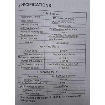 Φορητός πομποδέκτης - A10 - Apach - 106108