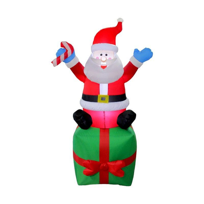 Φουσκωτός διακοσμητικός  Άγιος Βασίλης με φωτισμό - 1.8m - 817186