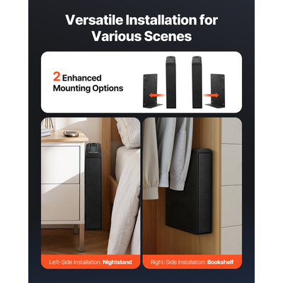 Χρηματοκιβώτιο όπλων VEVOR, συρόμενο χρηματοκιβώτιο όπλων με δακτυλικό αποτύπωμα/κωδικό πρόσβασης/κλειδί, θήκη θήκης όπλων γρήγορης πρόσβασης 3 θέσεων με φωτισμό για 1 πιστόλι και γεμιστήρα, τοποθετημένο κουτί πιστολιού για κομοδίνο, γραφείο δίπλα στο κρεβάτι, αυτοκίνητο