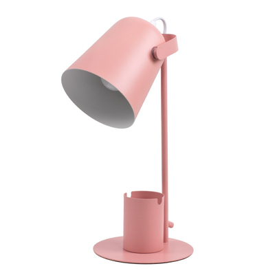Focus Desk Pink - Επιτραπέζιο Μονόφωτο E27 Μοντέρνο Μέταλλο Ροζ Καμπάνα - Μ12 x Π15 x Υ38cm