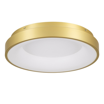 Gold Aura - Πλαφονιέρα Μονόφωτο LED 75W Μοντέρνο Χρυσό Minimal 3 Αποχρώσεις - Μ45 x Π45 x Υ8.5cm