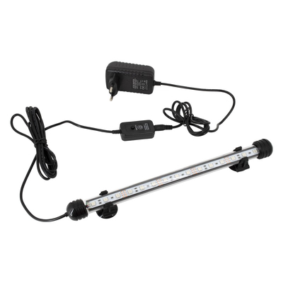 AquaBright - LED Φωτιστικό Ενυδρείου Αδιάβροχο Ράβδος με Τροφοδοτικό και Ασύρματο Χειριστήριο IR 12W 38cm - Πολύχρωμο RGB