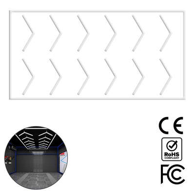 SkyFold - Διακοσμητικό LED Φωτιστικό Πάνελ Οροφής Πολυγωνικού Σχεδιασμού με Εσωτερικά Μοτίβα - 384W 110-240V - Μ484.0 x Π243.3 x Υ2cm - Ψυχρό Λευκό 6500K