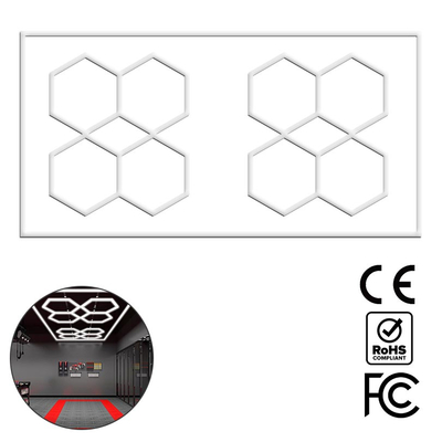 GridAura - Διακοσμητικό LED Φωτιστικό Πάνελ Οροφής Πολυγωνικού Σχεδιασμού με Εσωτερικά Μοτίβα - 456W 110-240V - Μ484.0 x Π243.3 x Υ2cm - Ψυχρό Λευκό 6500K