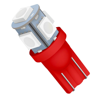 VenCore 3216-10023 - T10 W5W - Λάμπα LED για Βάση T10 W5W 5 SMD 5050 1.50W 80 Lumen 12 Volt Κόκκινο