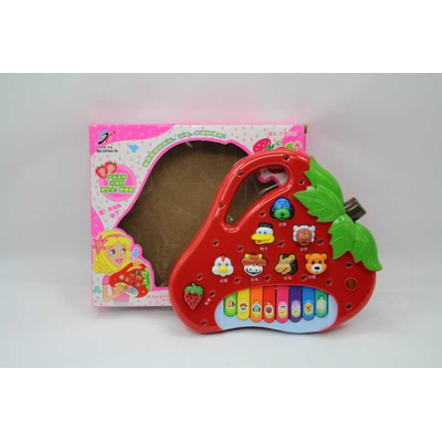 Εκπαιδευτικό πιάνο Φράουλα με ήχους ζώων - 2216A-15 - 917241