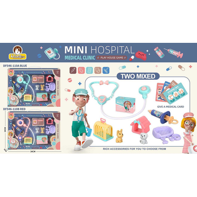 Παιδικό σετ κτηνιατρικής - DF546-110A - 10pcs - 917304