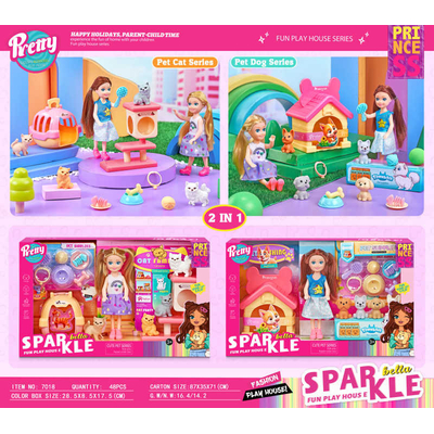 Σετ κούκλα με αξεσουάρ - 7018 - 917364