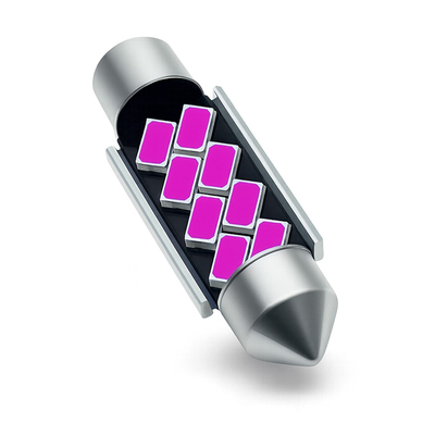 VenCore 3216-10115 - C5W Festoon 42mm - Λάμπα LED Σωληνωτή για Βάση C5W 42mm Festoon 8 SMD 5630 2W 360 Lumen 12 Volt Ροζ