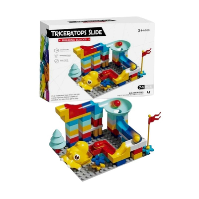 Σετ κατασκευών DIY με τουβλάκια & τσουλήθρες - 699-6 - 917489