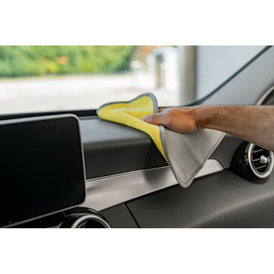 Lampa Πανάκι καθαρισμού Microfibre (Μικροΐνες) Διπλής Όψης Premium (30x30 cm) - Γκρι / Κίτρινο 1Τεμ. (L3717.9)