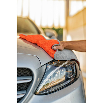 Lampa Πανάκι καθαρισμού Microfibre (Μικροΐνες) Διπλής Όψης Premium (40x60 cm) - Γκρι / Πορτοκαλί 1Τεμ. (L3718.2)