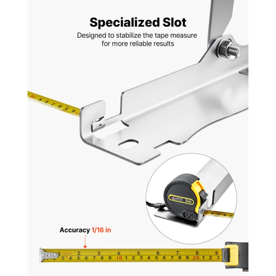 Εργαλείο ευθυγράμμισης τροχών VEVOR, 2 τεμάχια πλάκες ευθυγράμμισης δακτύλων από ανοξείδωτο χάλυβα βαρέως τύπου με 2 μεζούρες, ακριβή εργαλεία τροχών αυτοκινήτου για οικιακή χρήση, συμβατά με αυτοκίνητα, φορτηγά, SUV και οχήματα