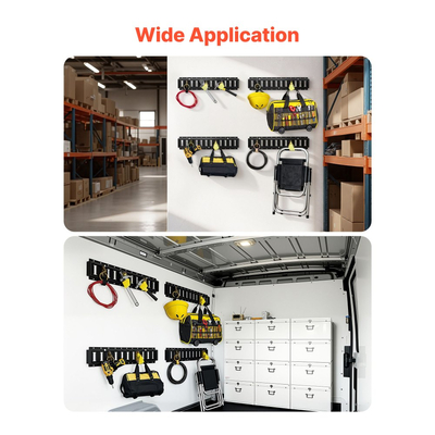 Κιτ ράγας πρόσδεσης VEVOR E-Track, συσκευασία 4 ραγών E 0,6 m, 20 τεμάχια, περιλαμβάνει 2 ιμάντες καστάνιας & 4 δακτυλίους Ο & 4 δακτυλίους πρόσδεσης με δακτύλιο D & 2 μονές υποδοχές & 8 καπάκια άκρων, κατάλληλο για γκαράζ, φορτηγά και ρυμουλκούμενα