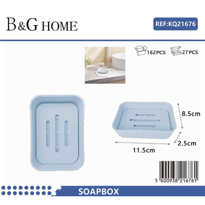 Σαπουνοθήκες μπάνιου πλαστικές σε σετ 5Χ - Light Blue - 21676