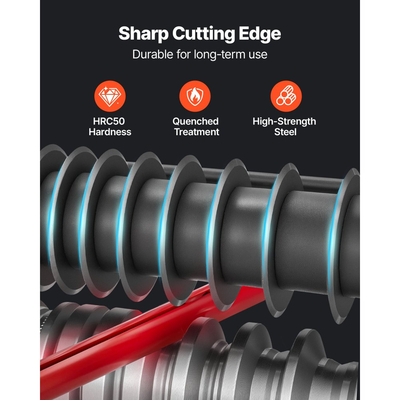 Ηλεκτρική μηχανή απογύμνωσης καλωδίων VEVOR, 1,5-40 mm, Αυτόματος απογυμνωτής καλωδίων χαλκού 11 καναλιών, Εργαλείο απογύμνωσης καλωδίων 370W με χειροκίνητη λειτουργία στροφάλου, Κουμπί διακοπής έκτακτης ανάγκης, για ανακύκλωση χαλκού