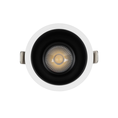 GLOBOSTAR® DUSTY 60340 Χωνευτό Downlight Σποτ LED 12W 1380lm 45° AC 220-240V Αδιάβροχο IP65 Φυσικό Λευκό 4500K - Bridgelux COB Chip & TÜV SÜD Driver - Λευκό & Μαύρο Ματ - Μ8 x Π8 x Υ7.5cm / Q7.5cm - 5 Χρόνια Εγγύηση