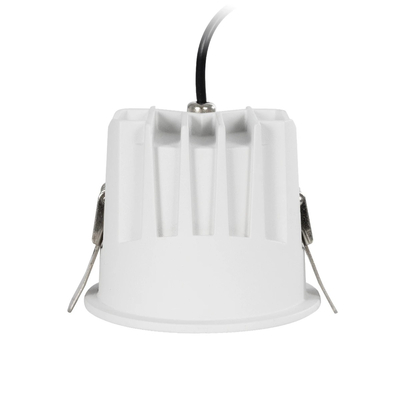 GLOBOSTAR® DUSTY 60340 Χωνευτό Downlight Σποτ LED 12W 1380lm 45° AC 220-240V Αδιάβροχο IP65 Φυσικό Λευκό 4500K - Bridgelux COB Chip & TÜV SÜD Driver - Λευκό & Μαύρο Ματ - Μ8 x Π8 x Υ7.5cm / Q7.5cm - 5 Χρόνια Εγγύηση