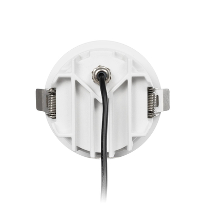 GLOBOSTAR® DUSTY 60341 Χωνευτό Downlight Σποτ LED 12W 1320lm 45° AC 220-240V Αδιάβροχο IP65 Θερμό Λευκό 2700K - Bridgelux COB Chip & TÜV SÜD Driver - Λευκό & Μαύρο Ματ - Μ8 x Π8 x Υ7.5cm / Q7.5cm - 5 Χρόνια Εγγύηση