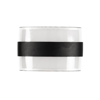 GLOBOSTAR® EMPIRE 60782 Μοντέρνο Φωτιστικό Τοίχου - Απλίκα LED 12W 1260lm 120° AC 220-240V Αδιάβροχο IP65 Φυσικό Λευκό 4500K - Bridgelux SMD Chip & TÜV SÜD Driver - Μαύρο Ματ - Μ18.5 x Π12 x Υ8.5cm - 3 Χρόνια Εγγύηση