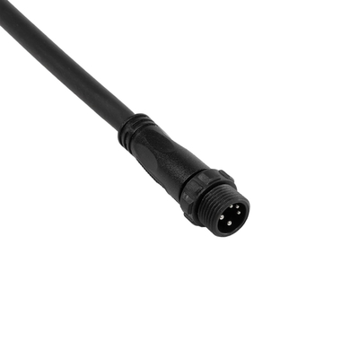 GLOBOSTAR® CONNECTOR 60958 5 Pin Καλώδιο/Επέκταση Ι 1 Μέτρου με Είσοδο 1 x Αρσενικό Βύσμα & Έξοδο 1 x Θηλυκό Βύσμα Αδιάβροχο IP68 - Μαύρο - Μ100 x Π2.5 x Υ2.5cm