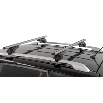 MENABO ΜΠΑΡΕΣ ΑΛΟΥΜΙΝΙΟΥ ARIEM 118.5 cm ΣΕ ΑΣΗΜΙ ΧΡΩΜΑ ΓΙΑ Audi A3 (8VA) Sportback 5 doors 2013> ΜΕ FLUSH ή RAISED RAILS - 2 ΤΕΜ. (14700/MB)