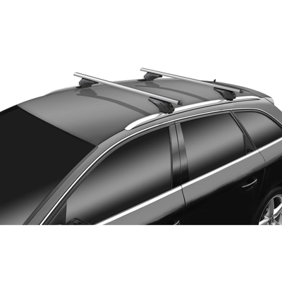 MENABO ΜΠΑΡΕΣ ΑΛΟΥΜΙΝΙΟΥ ARIEM 118.5 cm ΣΕ ΑΣΗΜΙ ΧΡΩΜΑ ΓΙΑ Audi A3 (8Y) Sportback 5 doors 2020> ΜΕ FLUSH ή RAISED RAILS - 2 ΤΕΜ. (14700/MB)