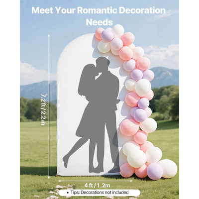 Βάση Αψίδας VEVOR, 2,2 x 1,2 μ., Σταθερή Δομή, Εύκολη Συναρμολόγηση, 1 τεμάχιο Χρυσή Μεταλλική Βάση Αψίδας με Κάλυμμα για Διακόσμηση Γάμου, Πάρτι Γενεθλίων, Εορταστικών Εκδηλώσεων και Τελετών