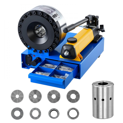 Πρεσαριστής υδραυλικού σωλήνα υψηλής πίεσης VEVOR, χειροκίνητο εργαλείο πρεσαριστού σωλήνα με 8 μήτρες και εύρος πρεσαριστού σωλήνα 6-28 mm, κατάλληλο για σωλήνες λαδιού χαμηλής και υψηλής πίεσης, σωλήνες αερίου/νερού/αυτοκινήτου AC και συνδέσεις καλωδίων