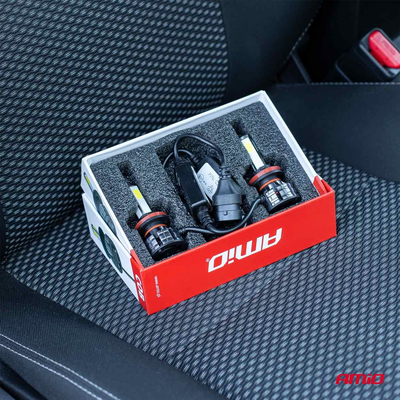 Amio - Λάμπες Led Η7 12V/24V 44W 6.500K 3.800lm COB - 2 τεμ. (02844/AM)