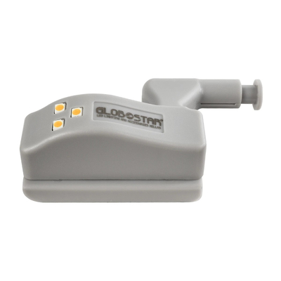 GloboStar® CLOSET 79641 Φωτιστικό Ντουλάπας LED για Μεντεσέ με Διακόπτη On/Off Κουμπωτό με Μπαταρία(Δεν συμπεριλαμβάνεται) - Θερμό Λευκό 2700K - Μ7 x Π4 x Υ2.5cm