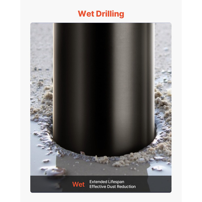 Τρυπάνι με πυρήνα VEVOR, διάμετρος 203 mm, βάθος τρυπήματος 356 mm, εσωτερικό σπείρωμα 1-1/4 in-7, τεχνολογία συγκόλλησης υψηλής ακρίβειας, τρυπάνι με πυρήνα υγρού διαμαντιού για οπλισμένο σκυρόδεμα, κόκκινα τούβλα και τοιχοποιία