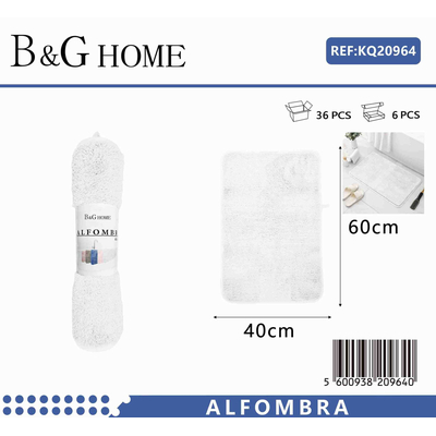 Πατάκι μπάνιου - M0829 - 40x60cm - White - 20964