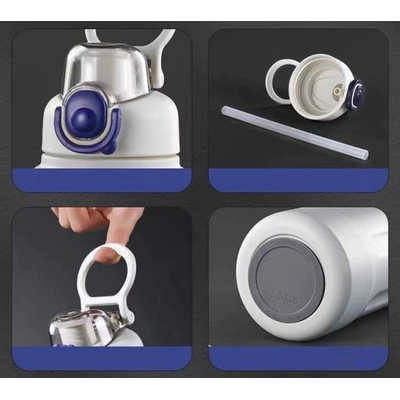 Φορητό παγούρι-θερμός - L8697 - 600ml - 541121 - Black