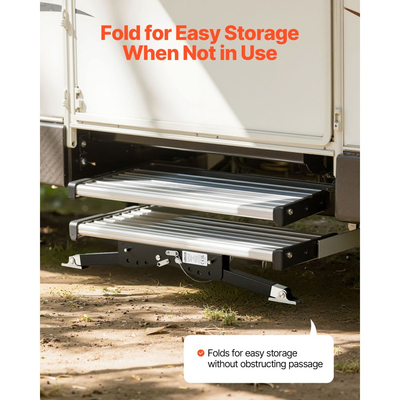 Σταθεροποιητής σκαλοπατιών VEVOR RV, Κιτ σταθεροποιητή σκαλοπατιών ρυθμιζόμενου ύψους, Σταθεροποιητές σκαλοπατιών τροχόσπιτου με χάλυβα ηλεκτροστατικής βαφής για 5η ρόδα, ρυμουλκούμενα και τροχόσπιτα, ρυθμιζόμενοι από 76,2 mm έως 381 mm