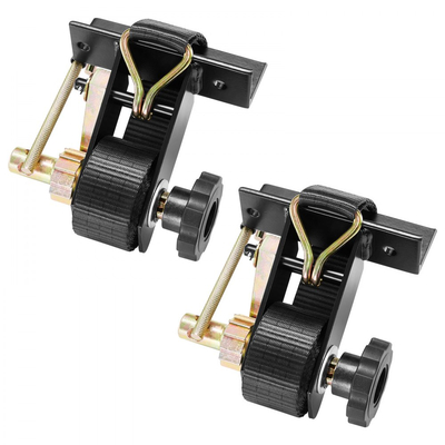 Ιμάντες καστάνιας VEVOR για σκάλες, μαύρο τετράγωνο στήριγμα σωλήνα, πλάτος 38 mm x μήκος 2,25 m, μαύροι ιμάντες σκάλας με διπλά γάντζους J, φορτίο βαρέως τύπου 226,8 kg, ιμάντας ασφάλισης αγκράφας φορτίου (2 τεμάχια)