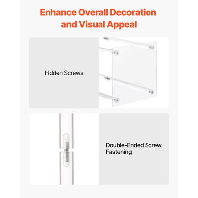 Βάση Λουλουδιών Γάμου VEVOR, 10 τεμάχια βάση λουλουδιών σε στήλη 50cm, Βάσεις Λουλουδιών με Ακρυλικό Laminate, Κυλινδρική κυβική βάση επίδειξης λουλουδιών για γάμο, πάρτι, γενέθλια, σπίτι, βάσεις κεντρικών διακοσμητικών