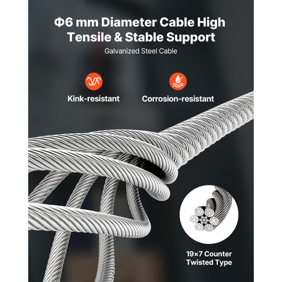 Ηλεκτρικό βαρούλκο ανύψωσης VEVOR 2 σε 1, χωρητικότητας 300 kg, φορητός γερανός με βαρούλκο 1500W, ύψος ανύψωσης 30 m, 18,9 m/min με ενσύρματο και ασύρματο τηλεχειριστήριο για εργοστάσιο, αποθήκη, γκαράζ