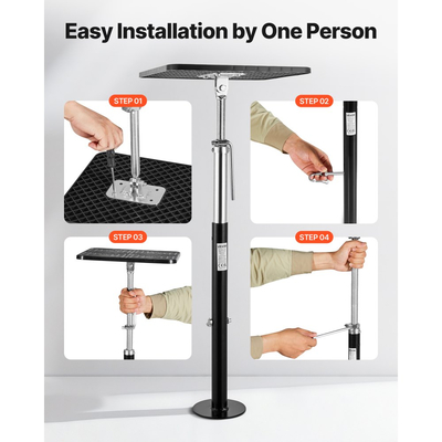 Συρόμενος γρύλος στήριξης VEVOR RV, 2 τεμάχια συρόμενου γρύλου ισοπέδωσης τροχόσπιτου, γρύλοι στήριξης από χάλυβα με ηλεκτροστατική βαφή για τροχόσπιτο, τροχόσπιτο, τρέιλερ ταξιδιού, υποστηρίζει έως 453,59 κιλά, ρυθμιζόμενο από 541,02 έως 48 1219,2 χιλιοστά