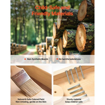 VEVOR Εσωτερική Παιδική Χαρά Jungle Gym, Ξύλινο Σετ Εσωτερικής Παιδικής Χαράς 4 σε 1 με Αναρρίχηση, Τσουλήθρα, Ξύλινη Σκάλα & Δακτυλίδια Γυμναστικής, Παιχνίδια Αναρρίχησης Παιδικής Χαράς σε Στυλ Montessori για Αγόρια Κορίτσια, 100KG