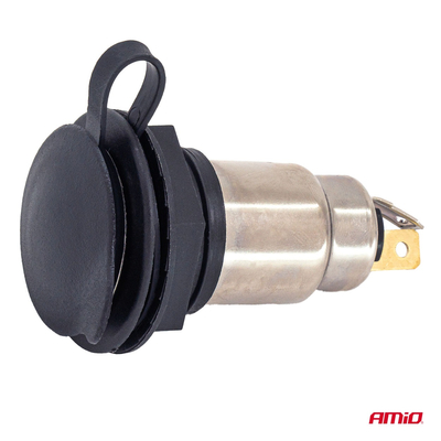 Amio - Πρίζα Τροφοδοσίας με Καπάκι 12V / 24V – 250W - 1 τεμ. (04462/AM)